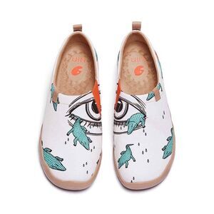 UIN Men's Loafers Painted Shoes Slip On Canvas Walking Shoes (crocodile)NewNoBox